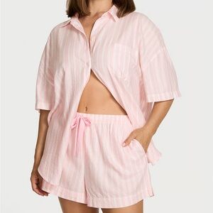 Victoria’s Secret Pink Striped Women's Sleepwear Set